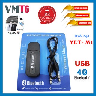 USB bluetooth YET-M1 Chuyển đổi LOA THƯỜNG thành LOA BLUETOOTH (sử dụng cho loa, amply, oto...)