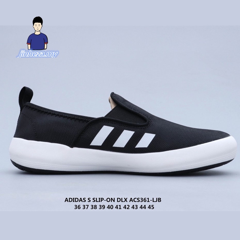 Giày Lười Adidas B-On DLX Vải Canvas Thoáng Khí Chống Trượt Thời Trang Cho Nam Và Nữ Đen