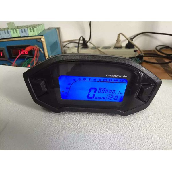 Đồng Hồ Đo Tốc Độ Màn Hình LCD 13000Rpm Cho Xe Máy