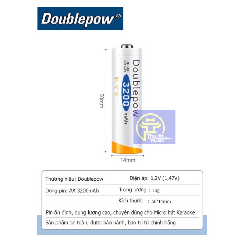 Bộ Sạc Pin AA, AAA K209 Doublepow Tự ngắt khi đầy Tốc Độ Cao Màn Hình LCD