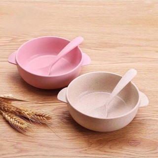 Bộ chén muỗng lúa mạch cao cấp