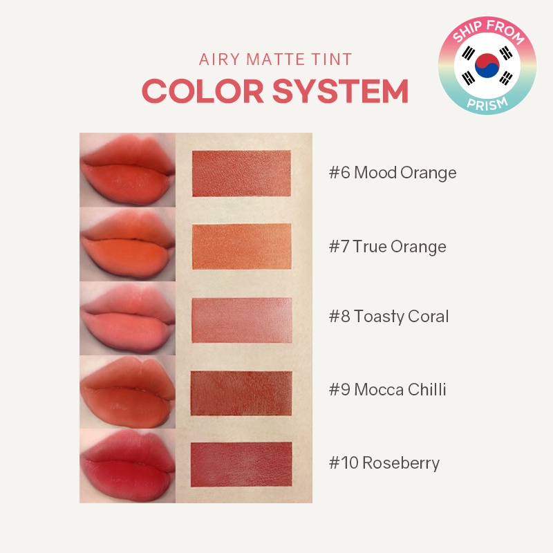 Innisfree Airy Matte Tint 3.8g: Tint Matte Lip nhẹ, thoải mái, lâu trôi