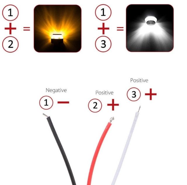 •••HCM••• Cặp Gù LED Tay Lái Xe Máy 2 Chế Độ Sáng