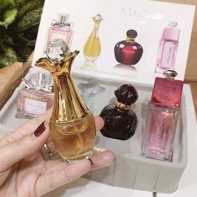 Sét Nước Hoa Nữ Mini Maycreate - 4 Chai Lớn 25mill