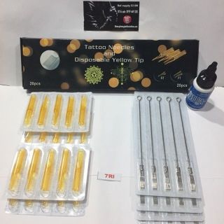 Kim xăm + Ngòi 7RL chạy khung ( 20 kim + 20 ngòi )