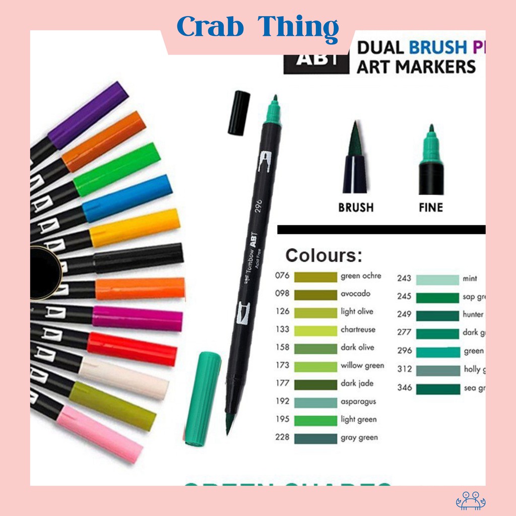 Bút Tombow Dual Brush 96 màu - Tông nâu be