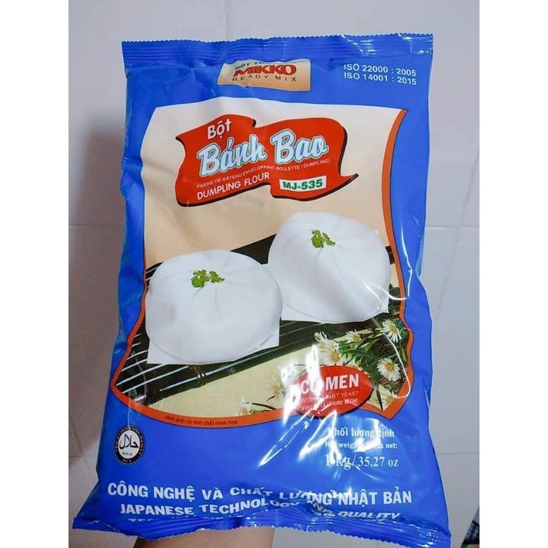 Bột Bánh Bao Mikko Trộn Sẵn Kèm Gói Men 1kg