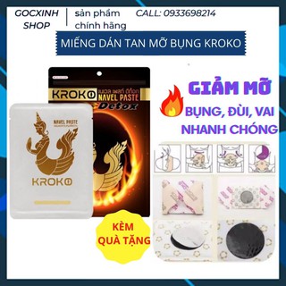 5 Miếng Dán Tan Mỡ Bụng Kroko Detox Thái Lan Navel Paste