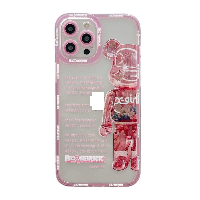 [XẢ HÀNG] Ốp lưng iphone Gấu BEAR BRICK HỒNG  ip 7,8,plus/X,XS/XSMAX/11/11,pro,max/12.pro,max/13.pro,max
