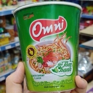 [Hoả Tốc TP Hà Nội] Thùng Mì Tôm Chanh Omni 24 Cốc (24 Ly x 65g)