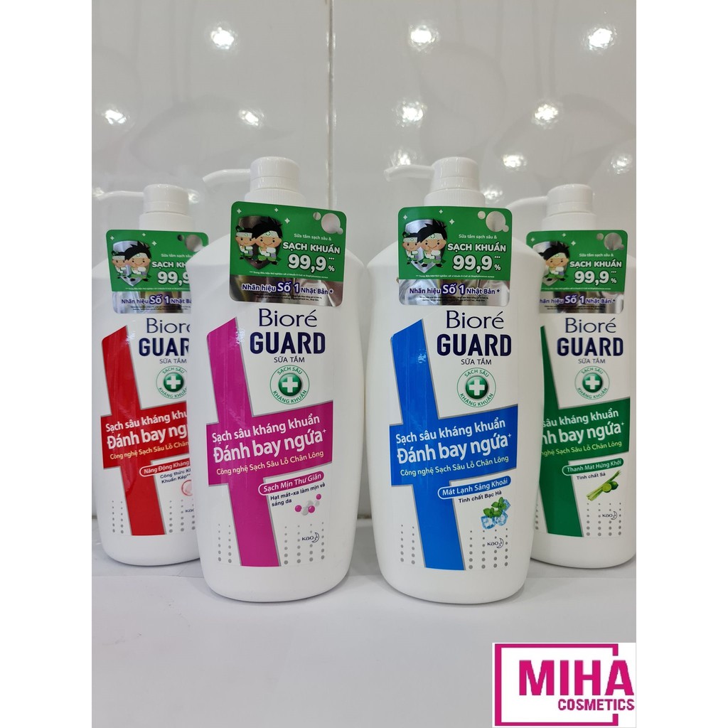 Sữa Tắm Sạch Mịn Thư Giãn Biore Guard Body Foam Comfort Mild Scrub 800g