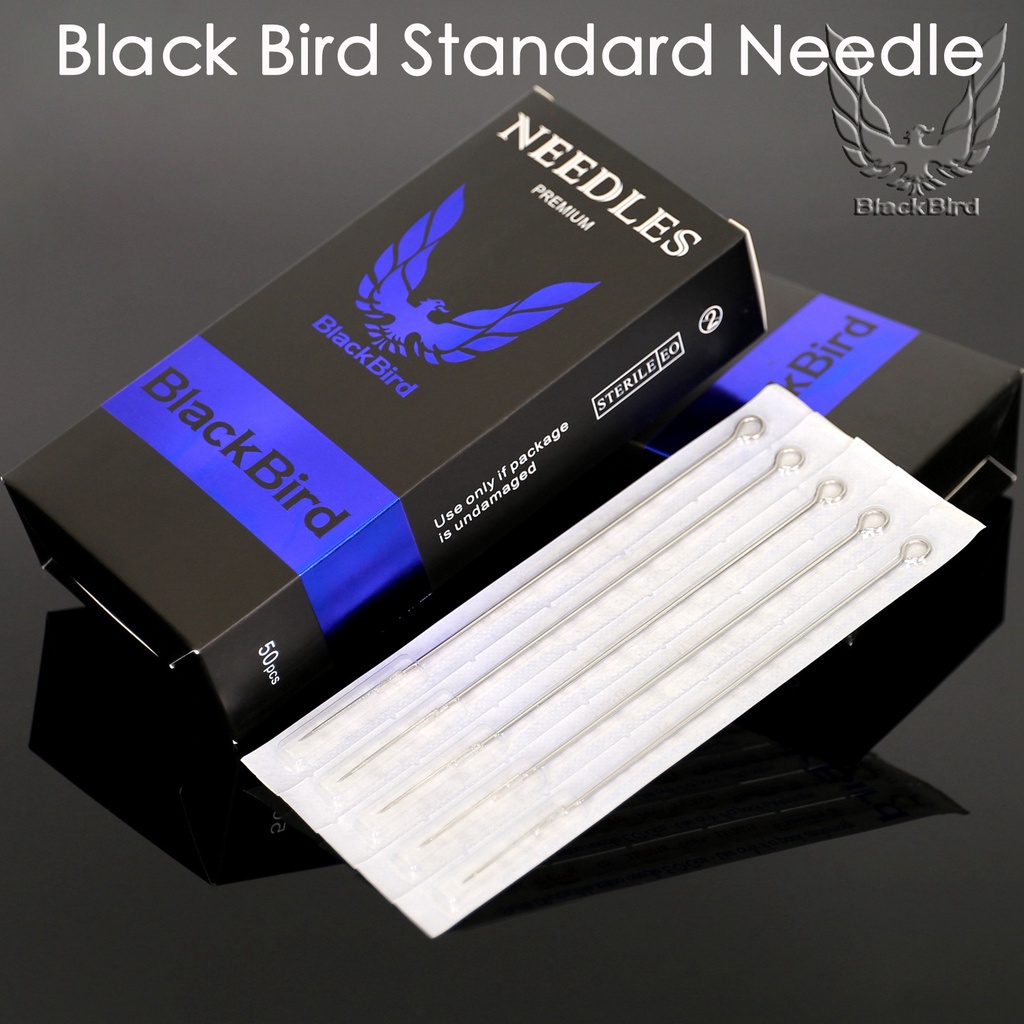 Hộp 50 Kim Xăm Thép Không Gỉ 316 Màu Đen Dành Cho Chim