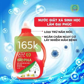 Nước giặt sinh học BIOPHA 2 trong 1 ( giặt, xả) thơm mát, dịu nhẹ không ảnh hưởng da tay