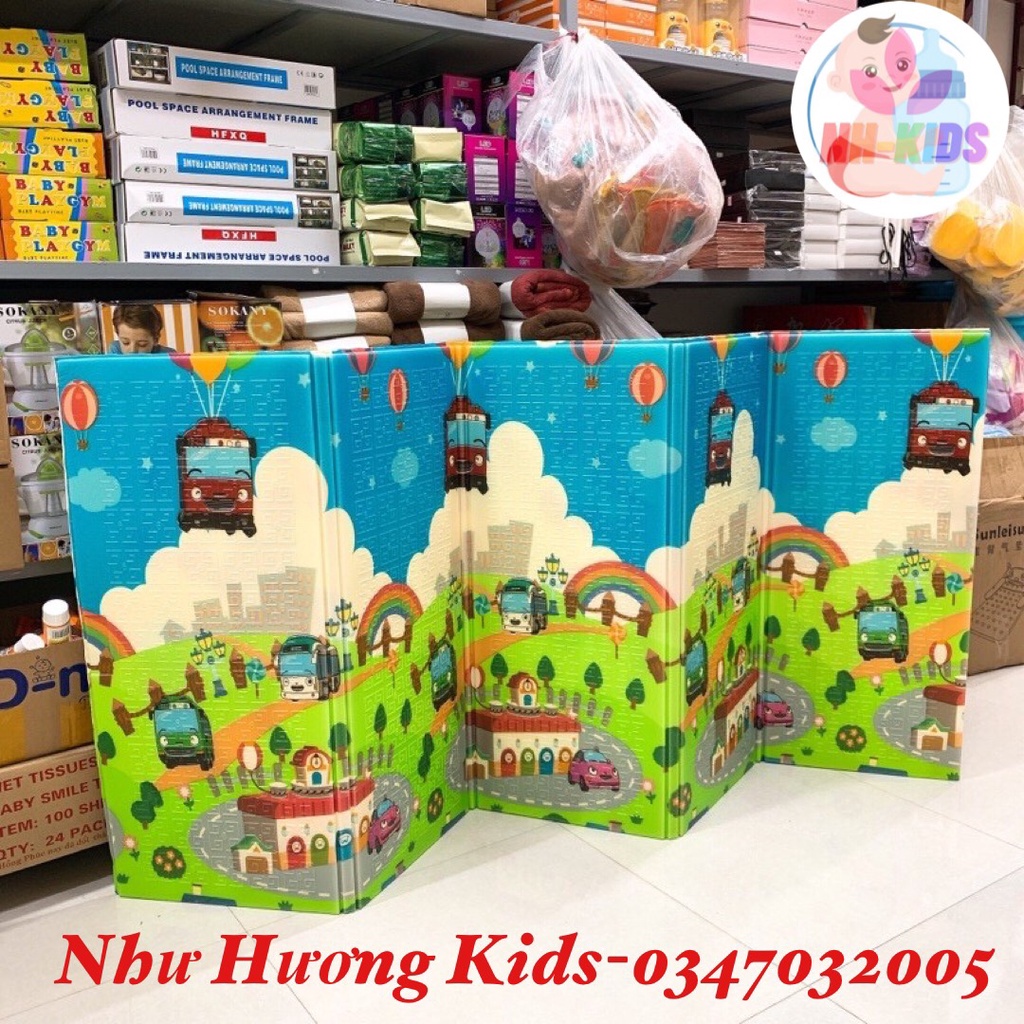 Thảm xốp gấp gọn cho bé 1m8x2m. Thảm gấp XPE 2 mặt