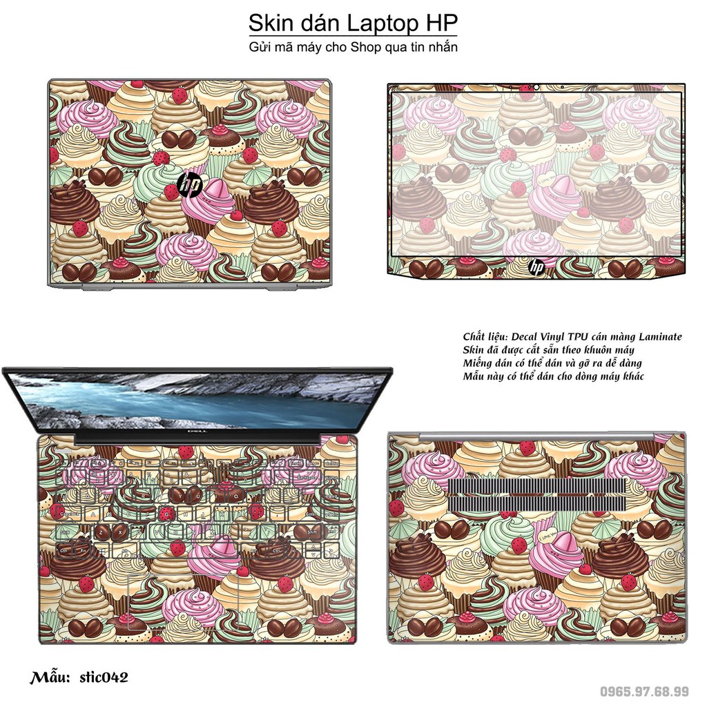 Skin dán Laptop HP in hình Hoa văn sticker _nhiều mẫu 7 (inbox mã máy cho Shop)