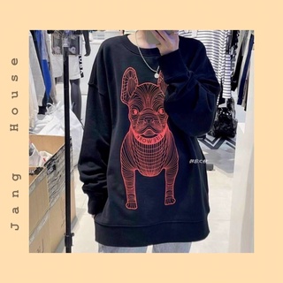 (Kèm Ảnh Thật) Áo Sweater QC Hình Thú Cực Chất Form Rộng