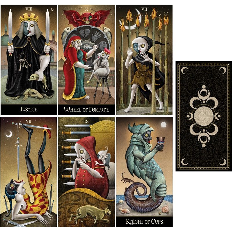 1 lá bài lẻ  của bộ Deviant Moon Tarot