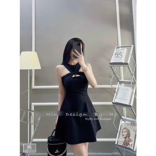 Vây Thô Cổ Yếm Xoắn Ngực 2 Màu Sexy Có Ảnh Thật Kèm Video