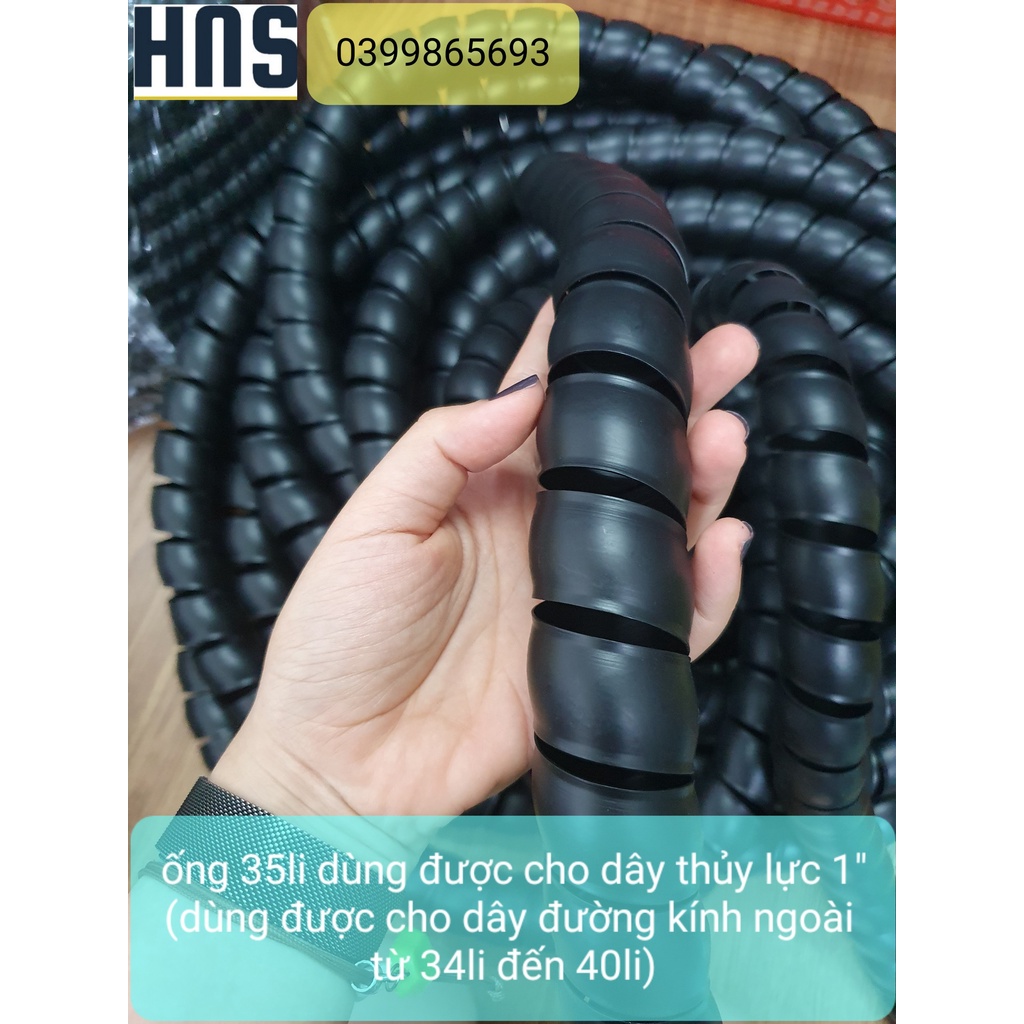 Ống quấn bảo vệ dây thủy lực 1 mét phi 12,16,18,22,25,30,35,42,45,50mm