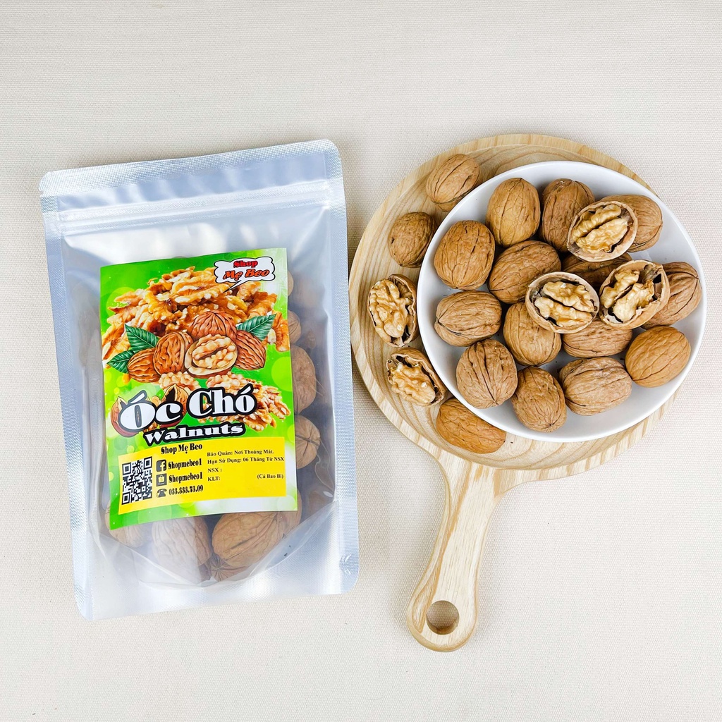 500Gr Quả Óc Chó Vàng Mỹ Còn Vỏ Đã Sấy Qua(Ăn Liền Hoặc Chế Biến Món Ăn)
