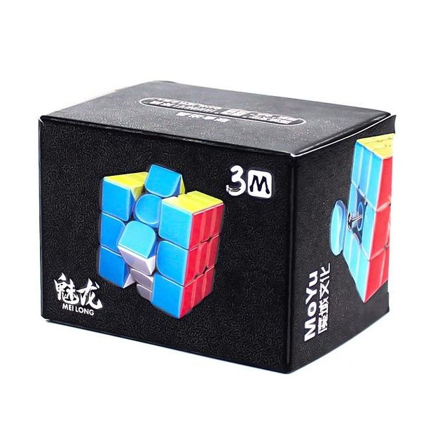 ❤️ HOTSALE ❤️ Rubik NAM CHÂM 3x3x3 HM3M MoYu MeiLong 3M Stickerless - TẶNG ĐẾ RUBIK VÀ VÍT