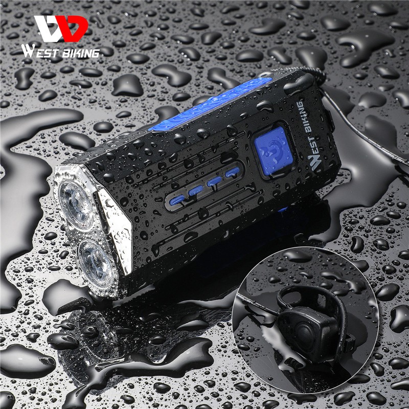 Đèn Xe Đạp WEST BIKING YP0701296 1000 Lumens Có Chuông 140db Có Thể Sạc Lại Qua USB
