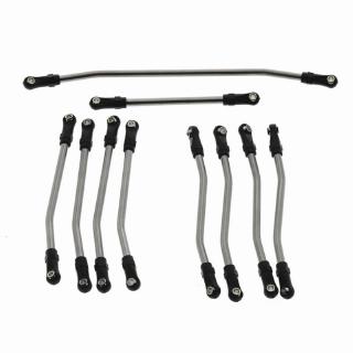 YOUN* 10Pcs Metal Link Set Plastic Rod End for 1/10 Axial Crawler Car