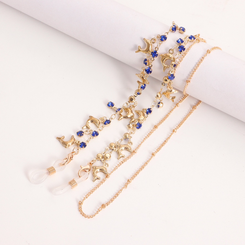 Mới Dây Đeo Mắt Kính Hình Hoa Đính Đá Thời Trang