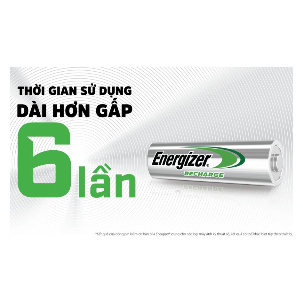 Máy sạc Maxi Energizer CHVC M4, pin: AA NiMH 2000mAh 1,2V, có thể sạc 2 pin hoặc 4 pin AA hoặc AAA