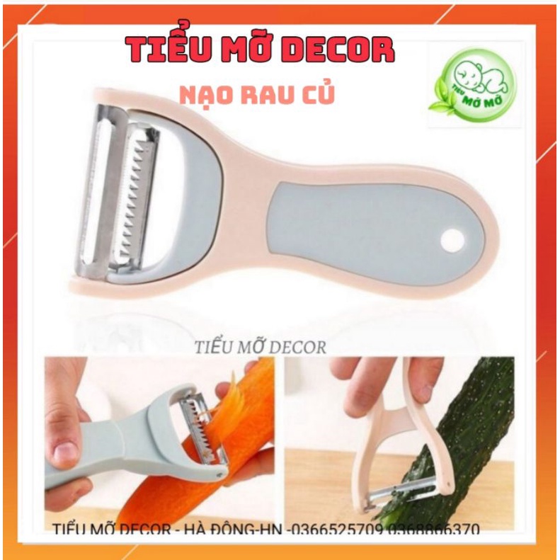 Dụng cụ chế biến rau củ, hoa quả, bào sợi , gọt vỏ  2 trong 1 tháo lắp dễ dàng