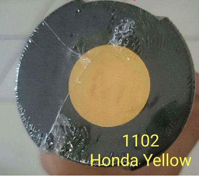 1102 _ Chai sơn xịt sơn xe máy Samurai 1102 màu vàng ánh kim tuyến Honda _ Yellow honda _shop uy tín, giao hàng nhanh