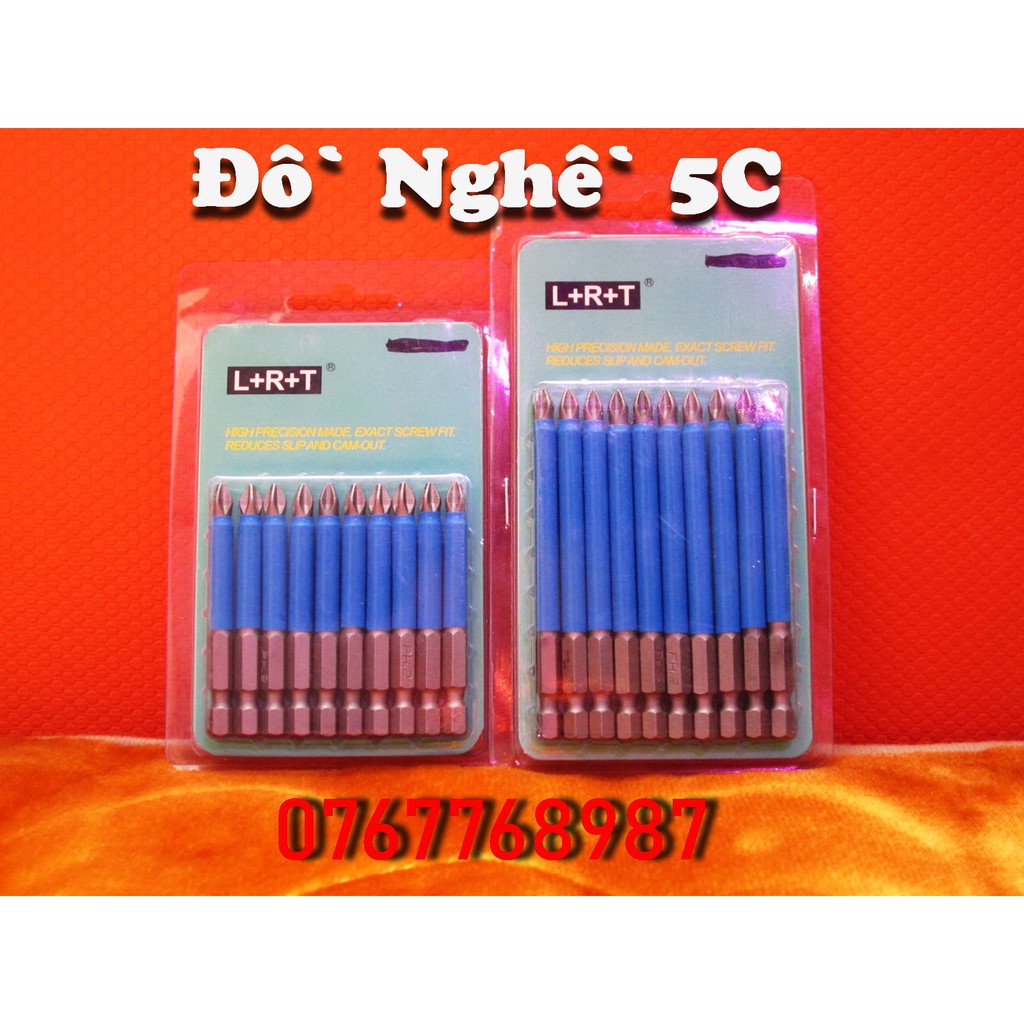 Mũi bắn vít bake PH2 thông dụng có từ tính cao nhiều độ dài chân lục giác gắn máy bắn vít cầm tay