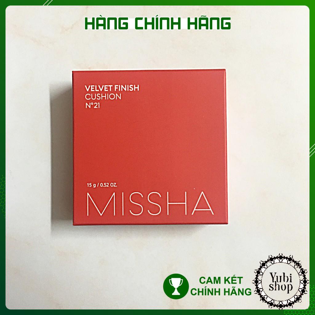 [HÀNG AUTH] PHẤN NƯỚC HÀN QUỐC MISSHA VELVET FINISH CUSHION SPF50+ PA+++ MỎNG MỊN, CHE PHỦ TỐT, LÂU TRÔI - HN