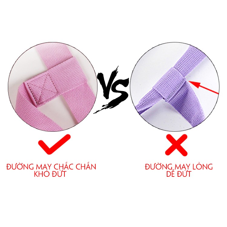 Dây đeo thảm yoga sợi Cotton