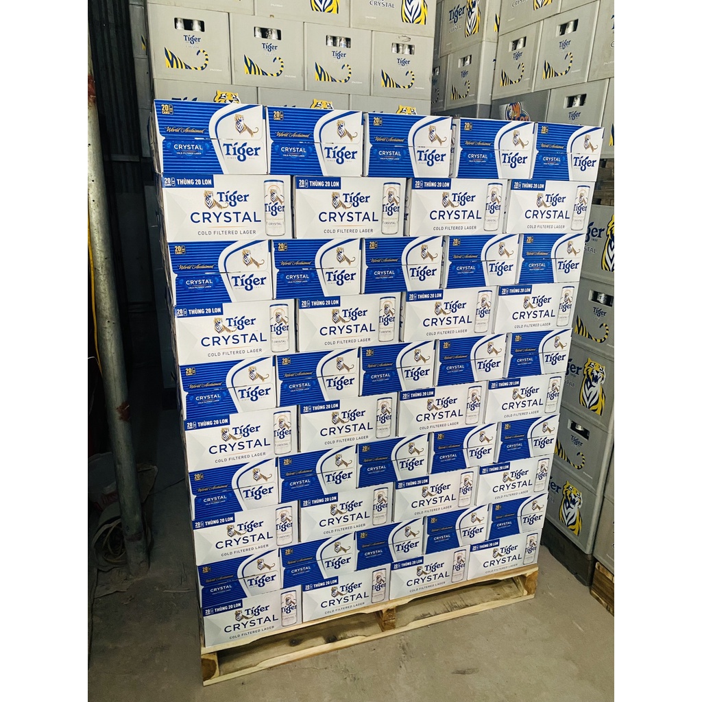 HỎA TỐC HÀ NỘi - Thùng 20 lon bia Tiger Crystal 330ml/lon