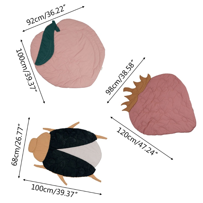 Thảm Trải Sàn Chất Liệu Cotton Dùng Để Trang Trí Phòng Bé