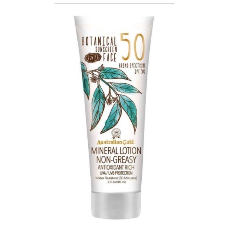 Kem chống nắng thuần vật lý có màu Australian Gold Botanical SPF 50 Tinted 89ml