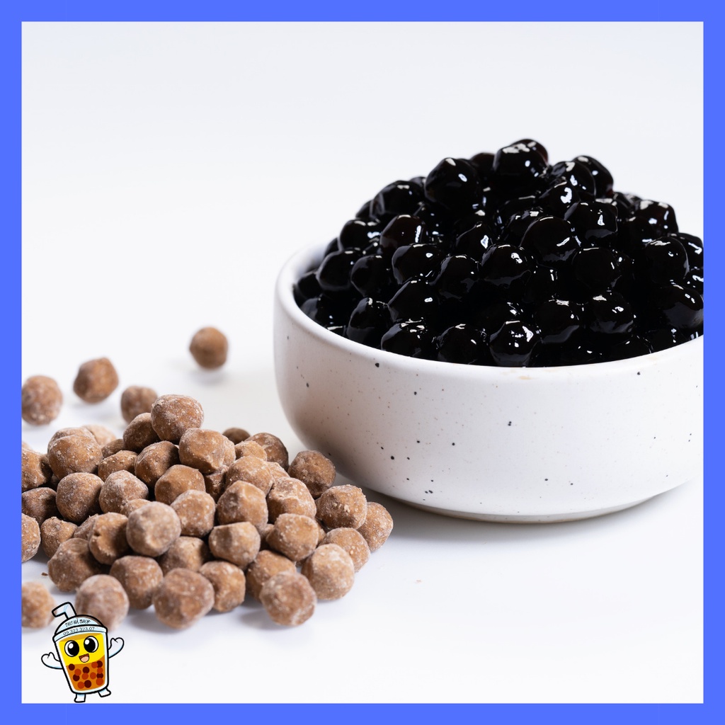 Trân Châu Đường Đen Thái Lan EVIE gói 1kg Nguyên Liệu An Toàn 100%, Hàng Nội Địa Thái Lan (SP1212)