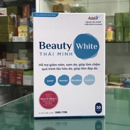 BEAUTY WHITE – Hỗ trợ giảm nám, sạm da, giúp làm chậm quá trình lão hoá da, giúp làm đẹp da (30 viên)
