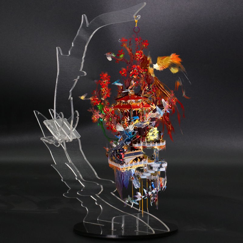 Mô Hình Lắp Ghép kim Loại 3D Bách điểu triều phụng_Tiên Cảnh - MU