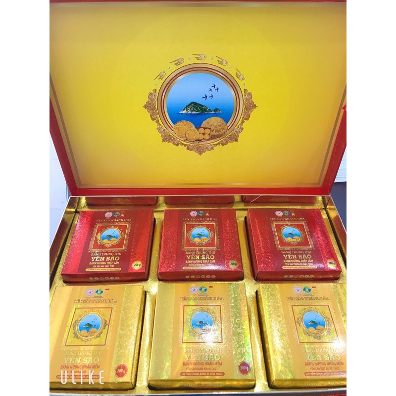 Bánh trung thu Yến sào hộp 6 bánh 200g