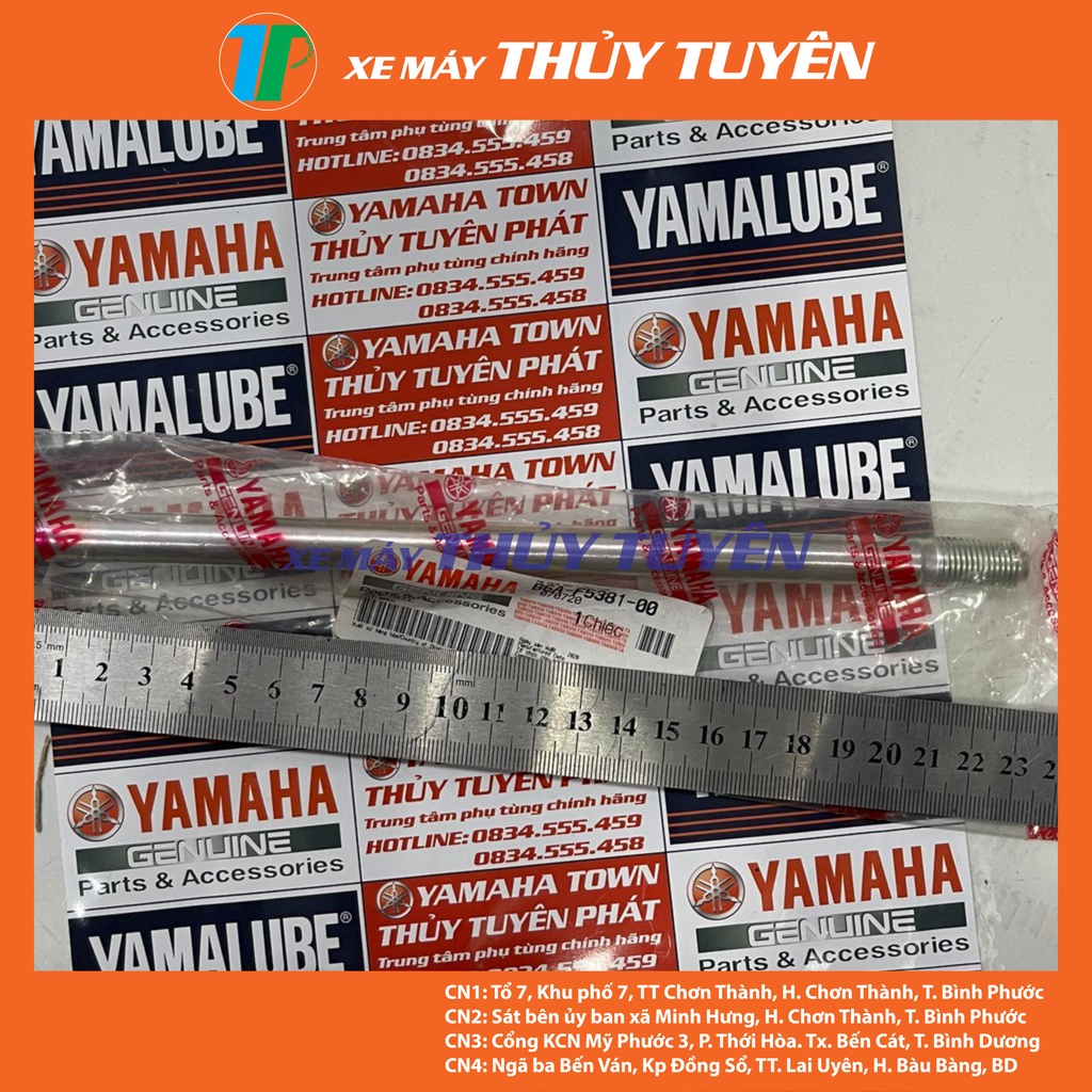 Cốt bánh trước sau - Trục bánh trước sau Exciter 135 150 Ex10 Ex135  Sirius Sirius Fi Jupiter chính hãng Yamaha