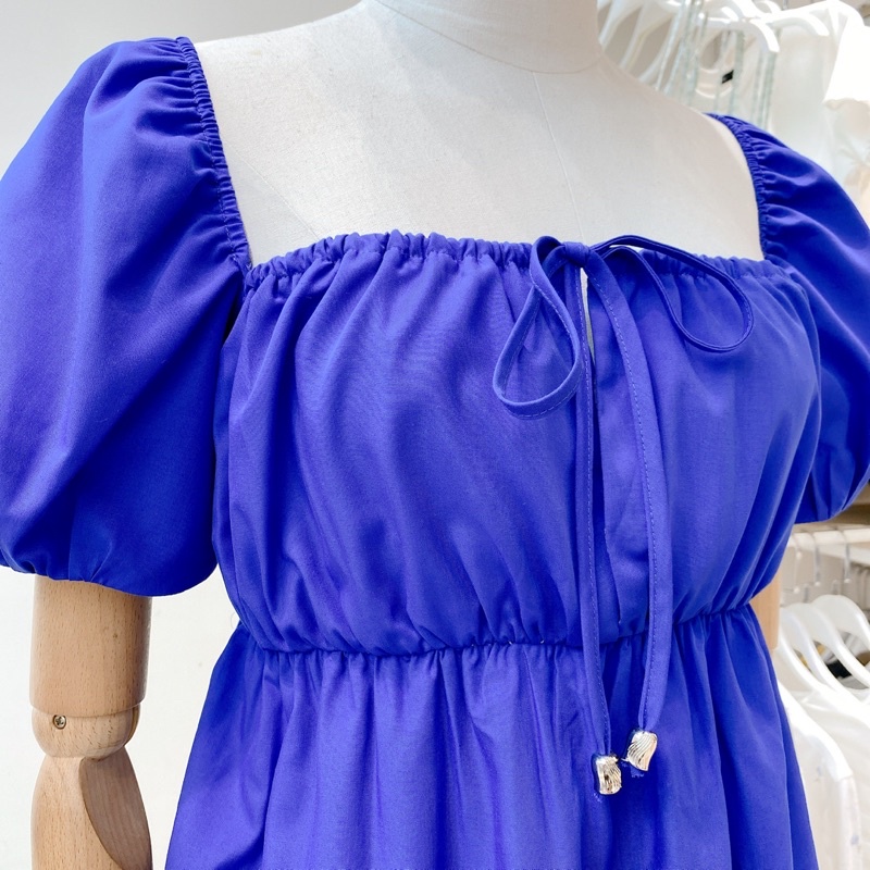 Đầm babydoll nữ thiết kế dây nơ ngực style dễ thương MIEU - JJN09