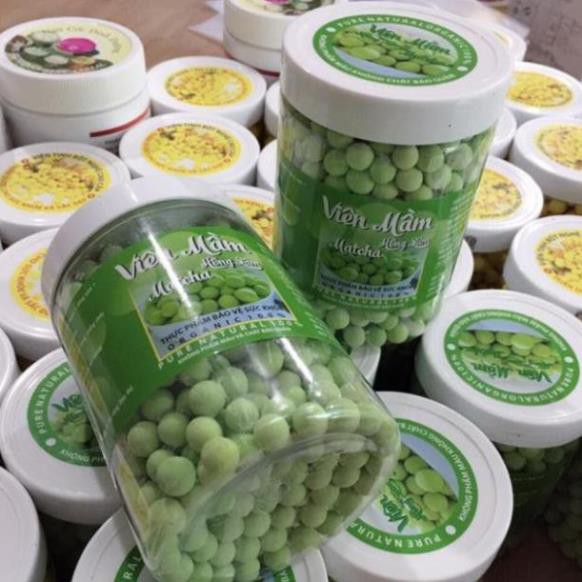 Viên mầm xanh matcha hộp 500g