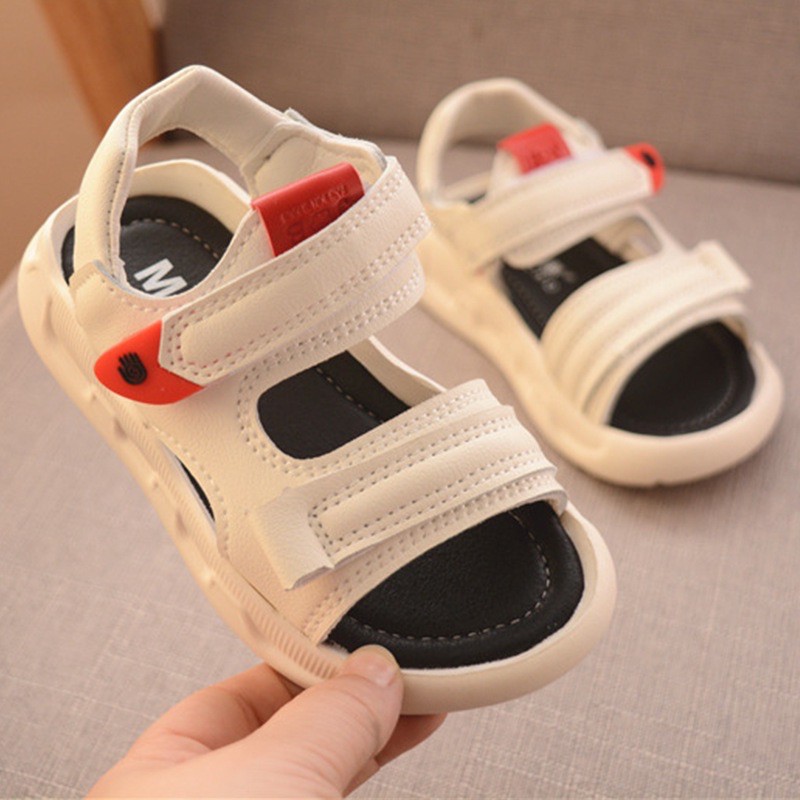 Dép Sandal Cho Bé Trai Bé Gái Dây Da Đế Siêu Nhẹ Chống Trượt Từ 1-10 Tuổi M027
