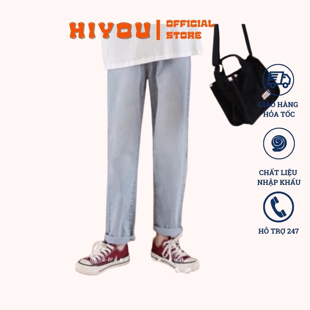 Quần bò, jean, quần baggy nữ, trơn dáng suông, rộng hot 2021