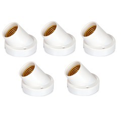 COMBO 05 ĐUI ĐÈN GẮN TƯỜNG E27 2 KIỂU CAO CẤP - SỬ DỤNG CHO ĐÈN LED BÚP, ĐÈN U
