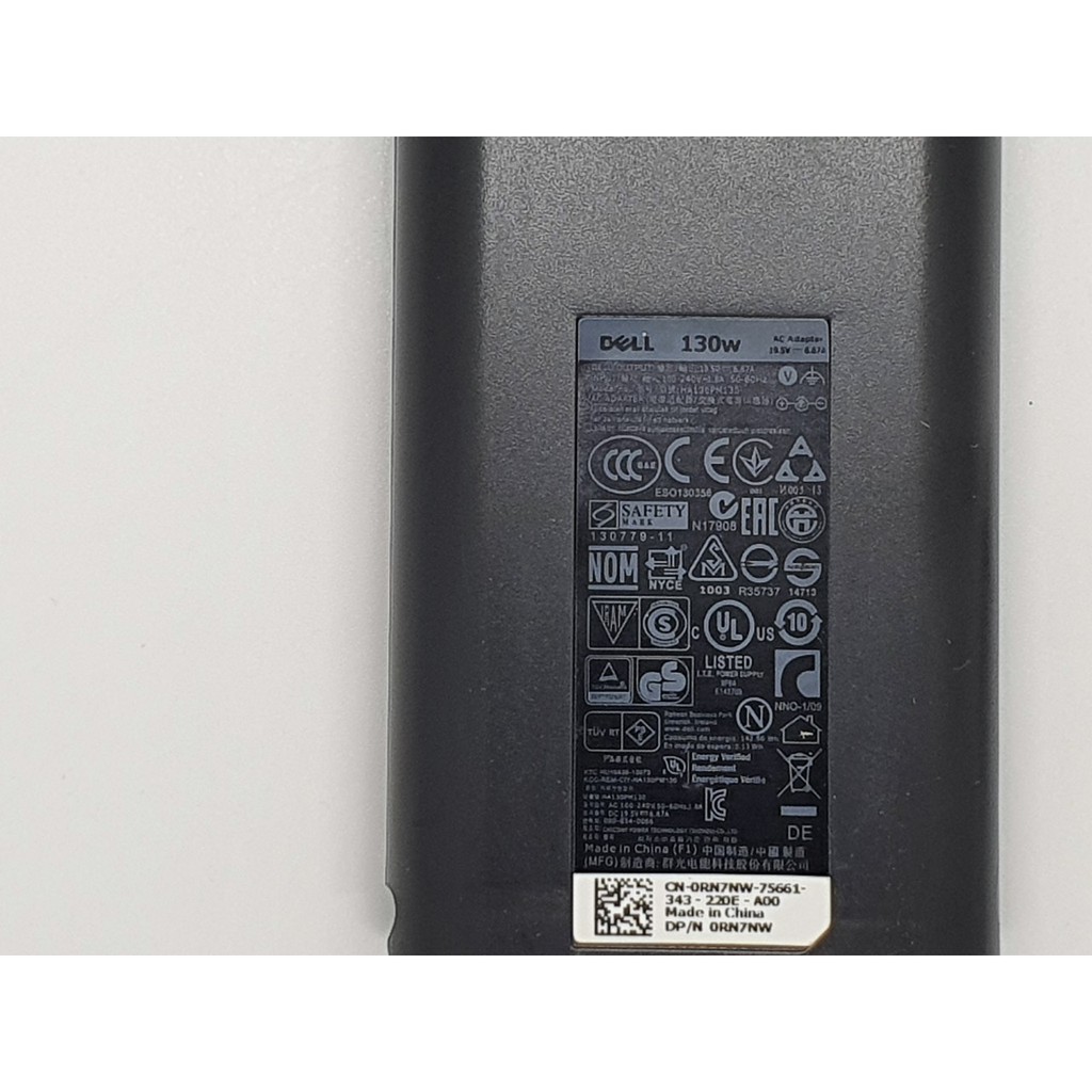 Sạc Laptop Dell XPS 15 9530 9550 Precision M2800 M3800 7540 Precision 15 5510 5520 6.7A-130W Chân 4.5*3.0mm-Có video