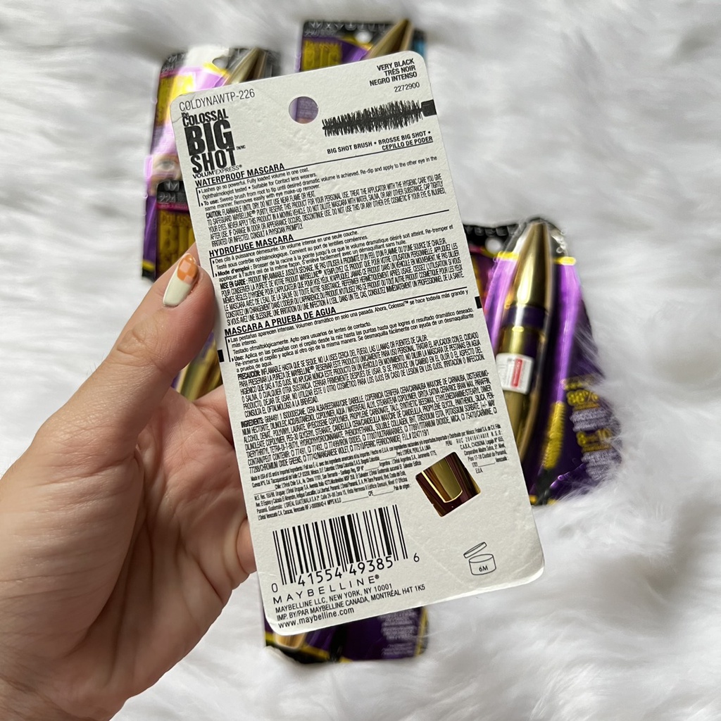MASCARA MAYBELLINE THE COLOSSAL BIGSHOT VOLUM' EXPRESS LÀM DÀY MI WATERPROOF