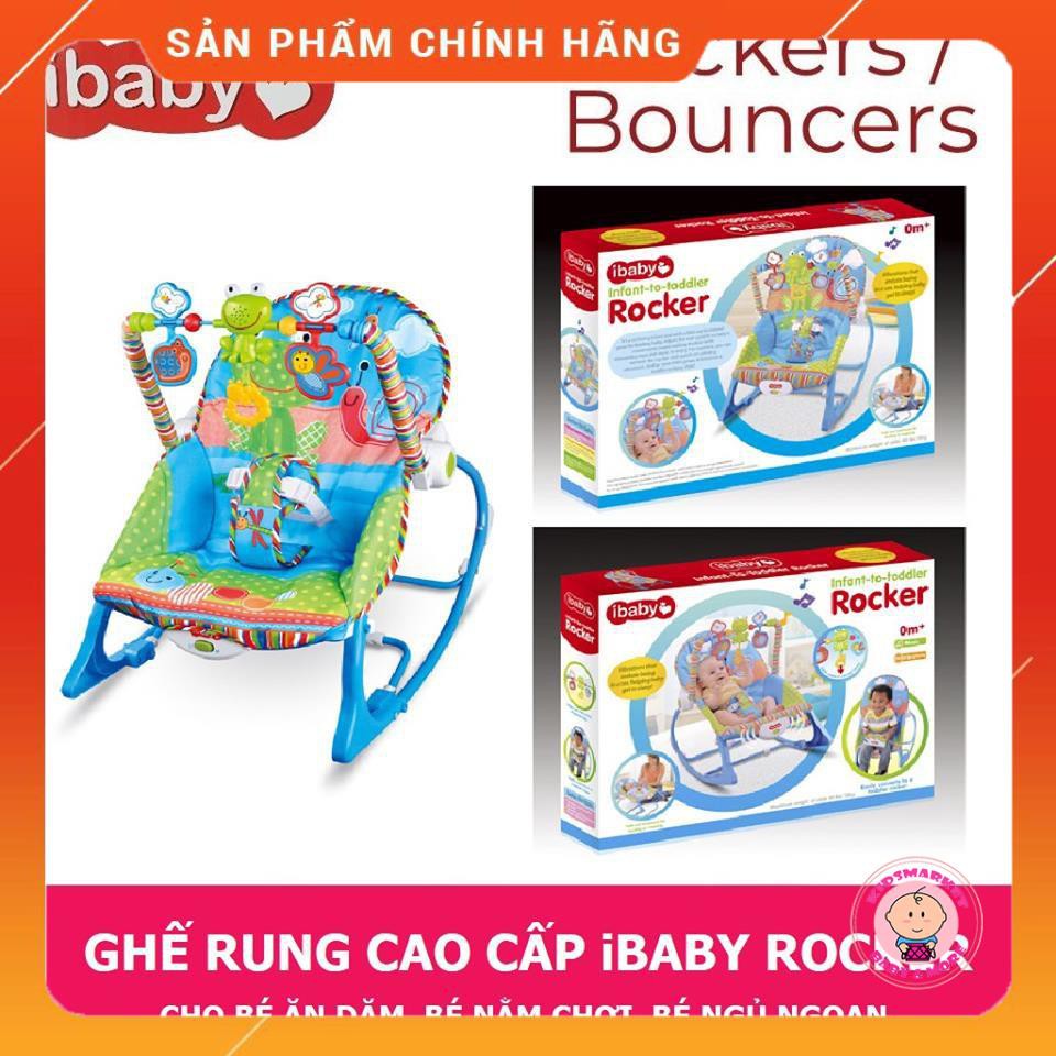 Ghế Rung IBaby - TiiBaby Rocker có nhạc và đồ chơi lục lạc. Dành cho bé từ 0-36 tháng. Có Bảo Hành